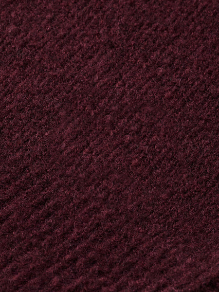 Berry Wine Soft Melange Knit