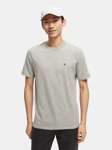 T-Shirt In Organic Cotton - Grey Marle