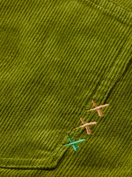 The Zee - Straight Leg Callander Green Cord Pant