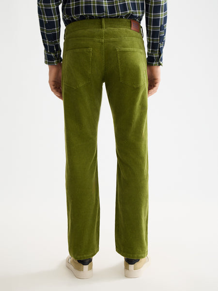 The Zee - Straight Leg Callander Green Cord Pant