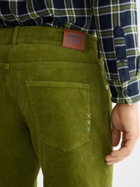 The Zee - Straight Leg Callander Green Cord Pant