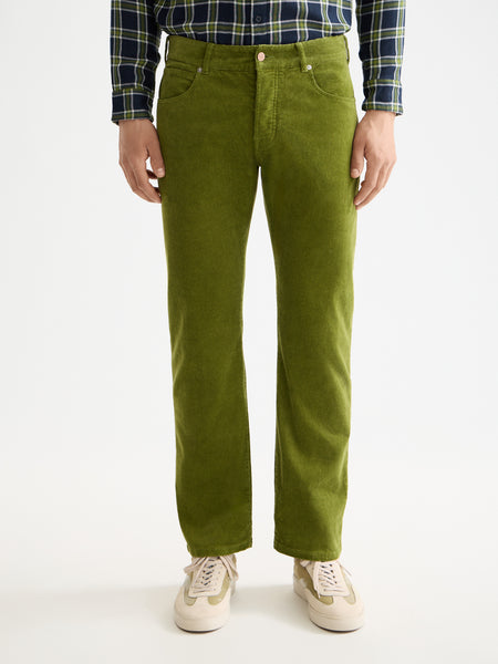 The Zee - Straight Leg Callander Green Cord Pant