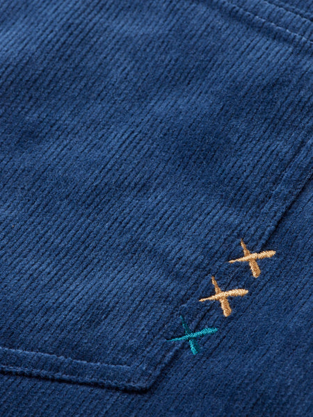 The Zee - Straight Leg Insignia Blue Cord Pant