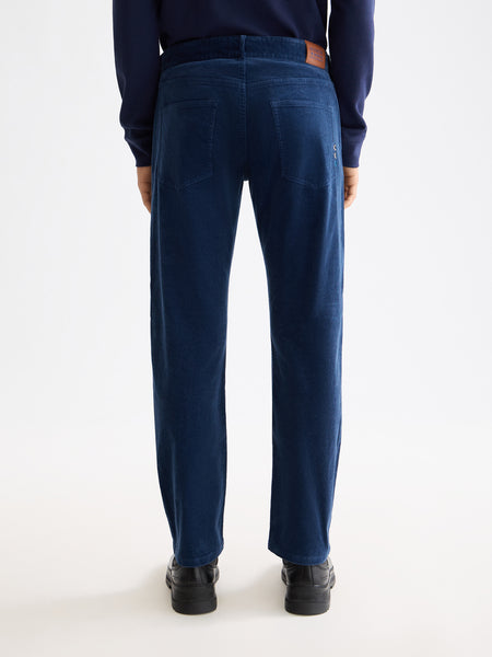 The Zee - Straight Leg Insignia Blue Cord Pant