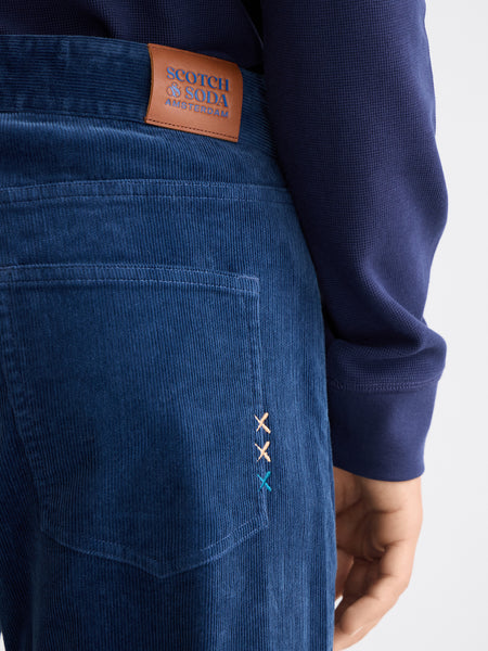 The Zee - Straight Leg Insignia Blue Cord Pant
