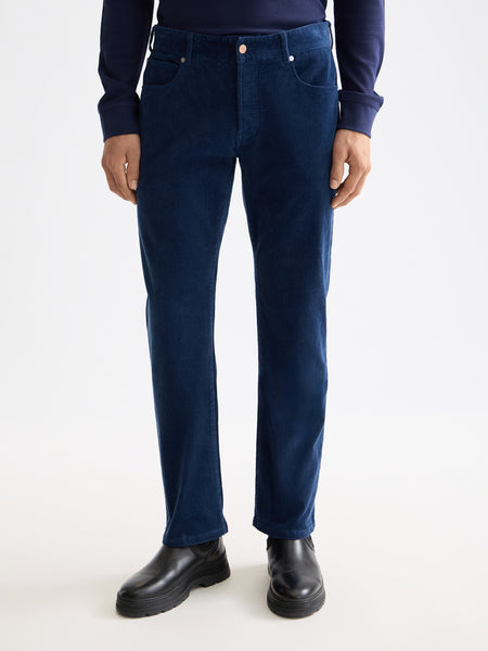 The Zee - Straight Leg Insignia Blue Cord Pant