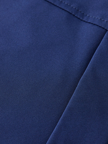 Soft Shell Padded Jacket with Hood - Peacoat