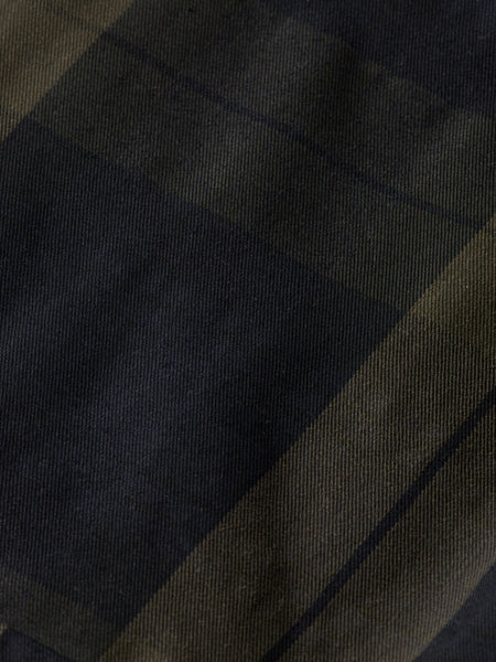 Black Check Wax Cotton Jacket