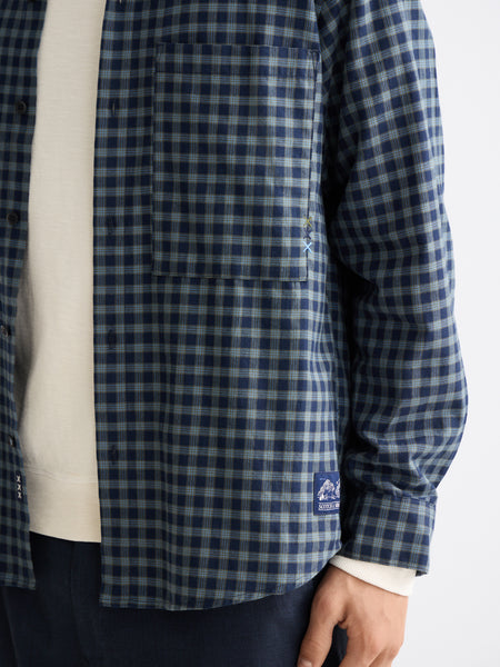 Sky Captain Flannel Checked Shirt