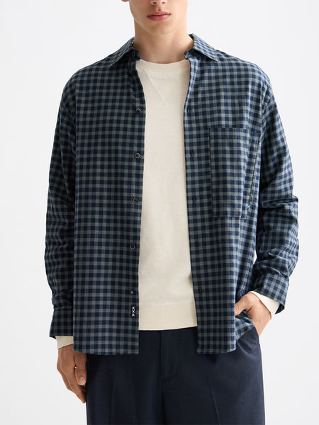 Sky Captain Flannel Checked Shirt