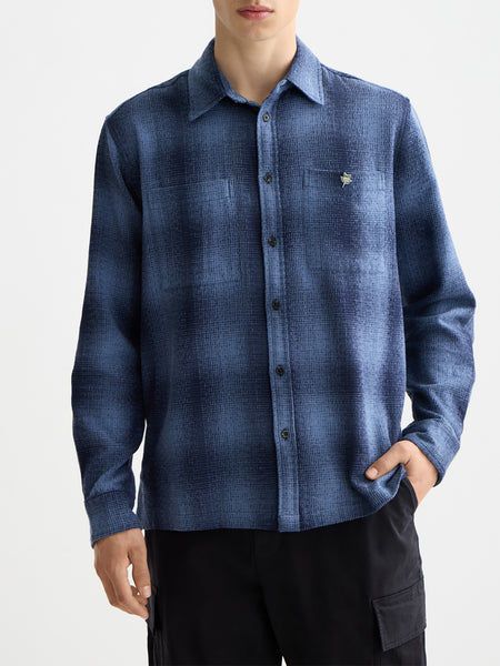 Peacoat Shadow Check Shirt