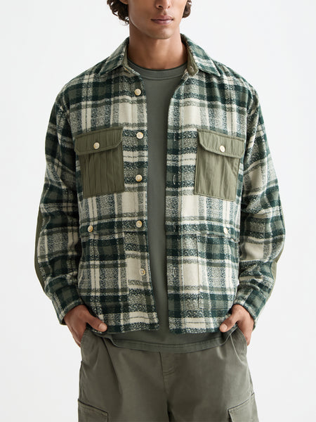 Thyme Check Patchwork Shirt