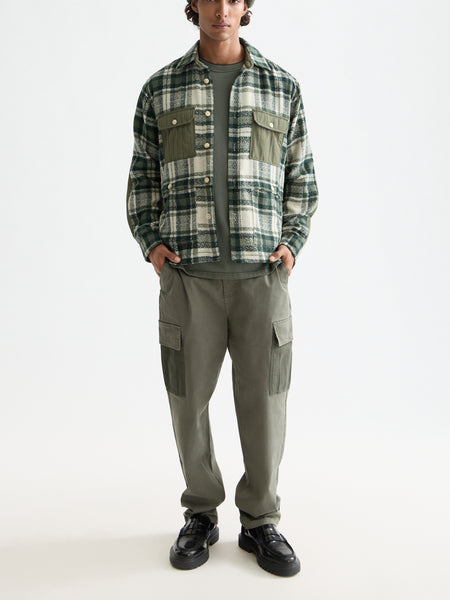 Thyme Check Patchwork Shirt