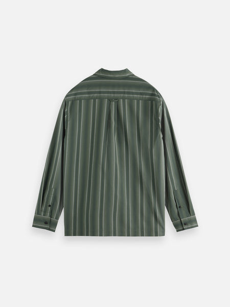 Thyme Shadow Stripe Shirt in Relaxed Fit