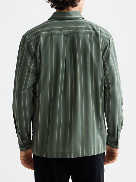 Thyme Shadow Stripe Shirt in Relaxed Fit