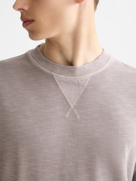 Structured Sweat Shirt - Gull