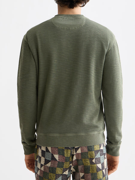 Structured Sweat Shirt - Thyme