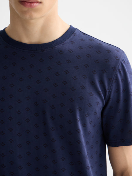 Peacoat All Over Printed T-Shirt