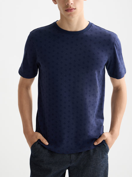 Peacoat All Over Printed T-Shirt