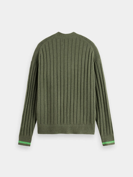 Thyme Knitted Cardigan with Drop Shoulder