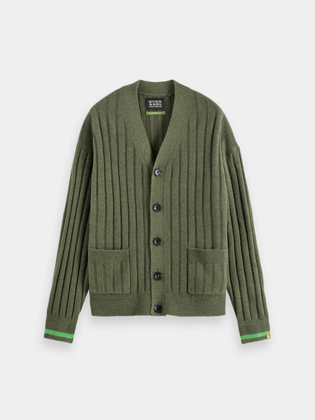 Thyme Knitted Cardigan with Drop Shoulder