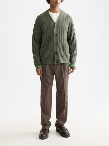 Thyme Knitted Cardigan with Drop Shoulder