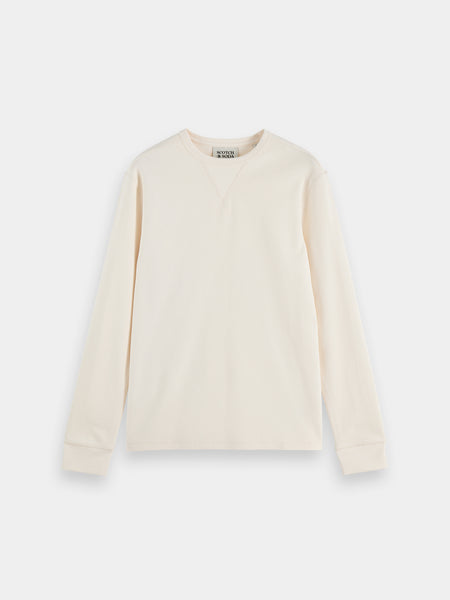 Eggnog Mélange Long Sleeve Waffle T-Shirt