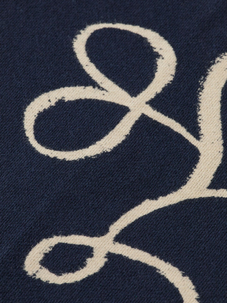 AOP Ribbon Navy Printed Sweat