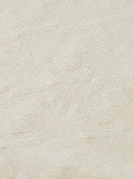 Jacquard Terry Crew Sweat - Eggnog
