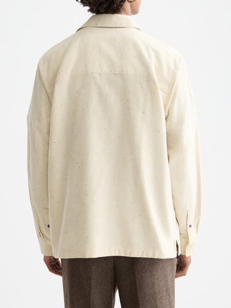 Light Tannin Mélange Relaxed Fit Shirt
