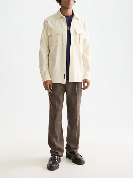 Light Tannin Mélange Relaxed Fit Shirt