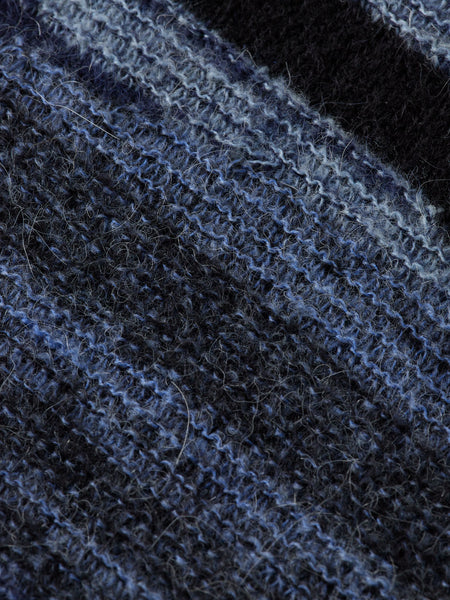 Peacoat Fluffy Alpaca Blend Pullover