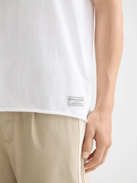Bright White Raw Edge T-Shirt