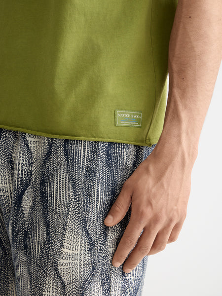 Calla Green Raw Edge T-Shirt
