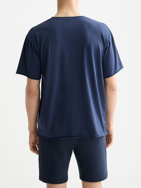 Peacoat Raw Edge T-Shirt