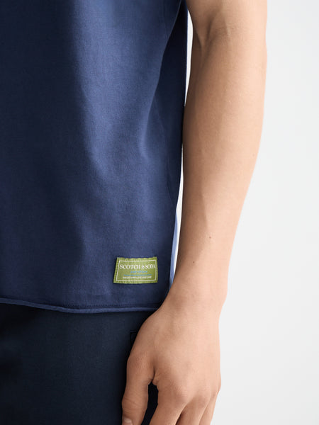 Peacoat Raw Edge T-Shirt