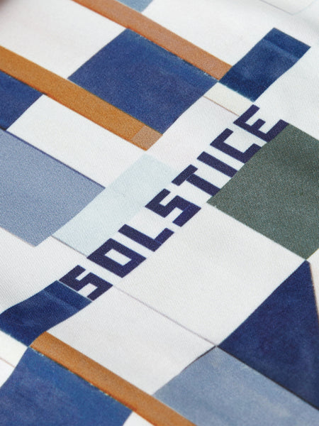 Mid Length Swim Shorts - Patchwork Infinity