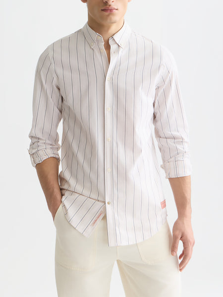 Striped Dobby Shirt - Eggnog