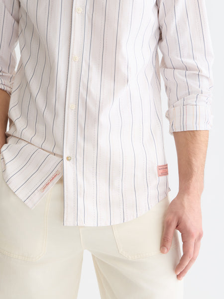 Striped Dobby Shirt - Eggnog