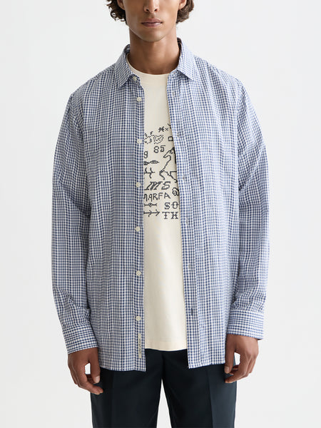 Ocean Mini Check Poplin Shirt
