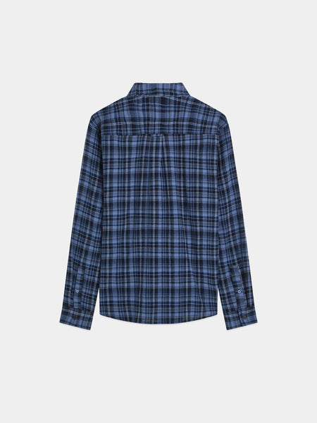 Pageant Blue Check Flannel Shirt