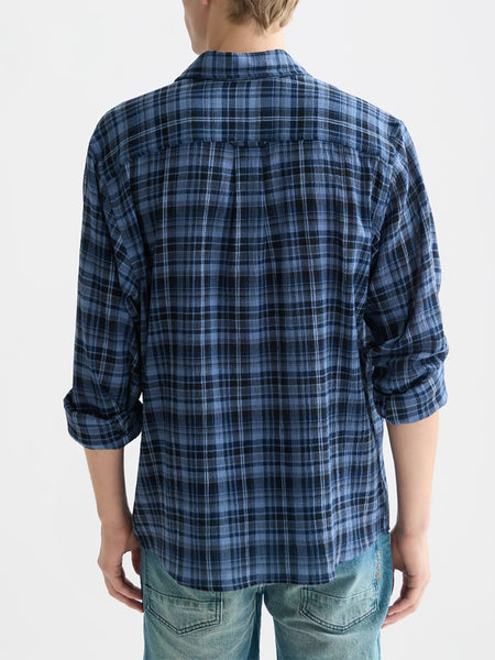Pageant Blue Check Flannel Shirt