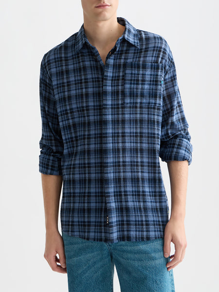 Pageant Blue Check Flannel Shirt
