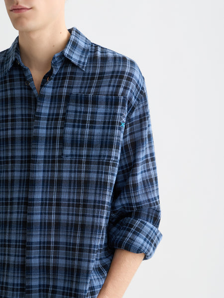 Pageant Blue Check Flannel Shirt