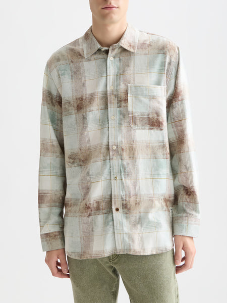 Tahitian Teal Washed Check Shirt