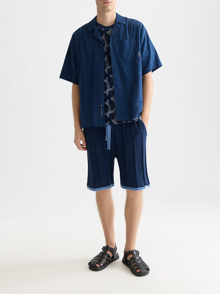 Pageant Blue Embroided S/S Shirt