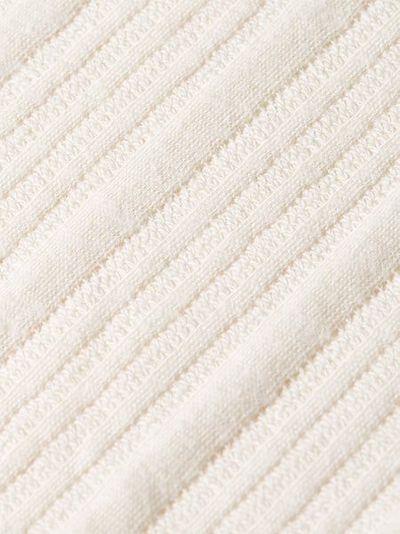 Eggnog Ribbed Knit Polo