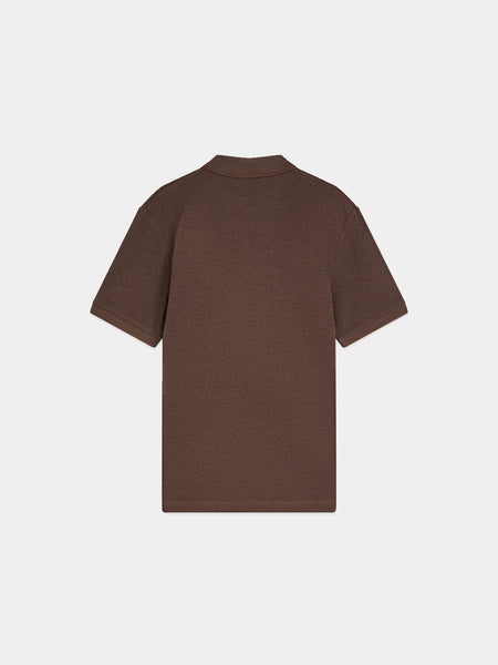 Hot Fudge Mélange Knit Polo