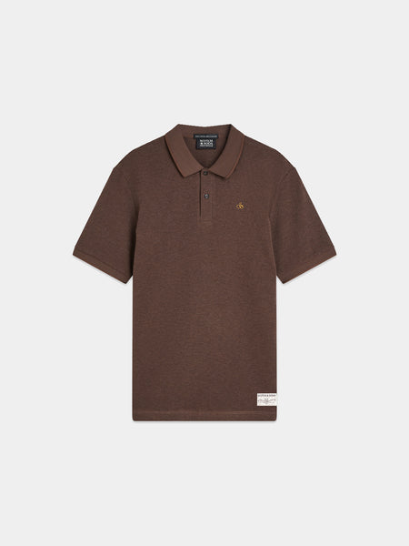 Hot Fudge Mélange Knit Polo