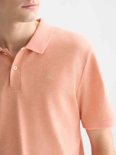 Canyon Clay Mélange Knit Polo